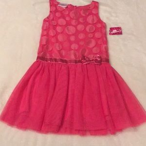NWT pink polka dot dress